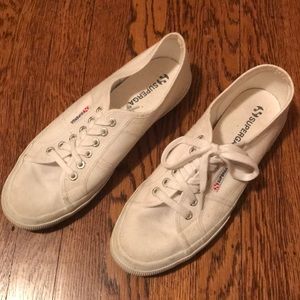 superga white shoes